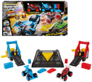 Monster Jam Monster Motors Rev Up Raceway Playset with 1:64 Monster Trucks