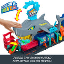 Hot Wheels Ultra Shark Car Wash Playset with Color Reveal Car & Water Action