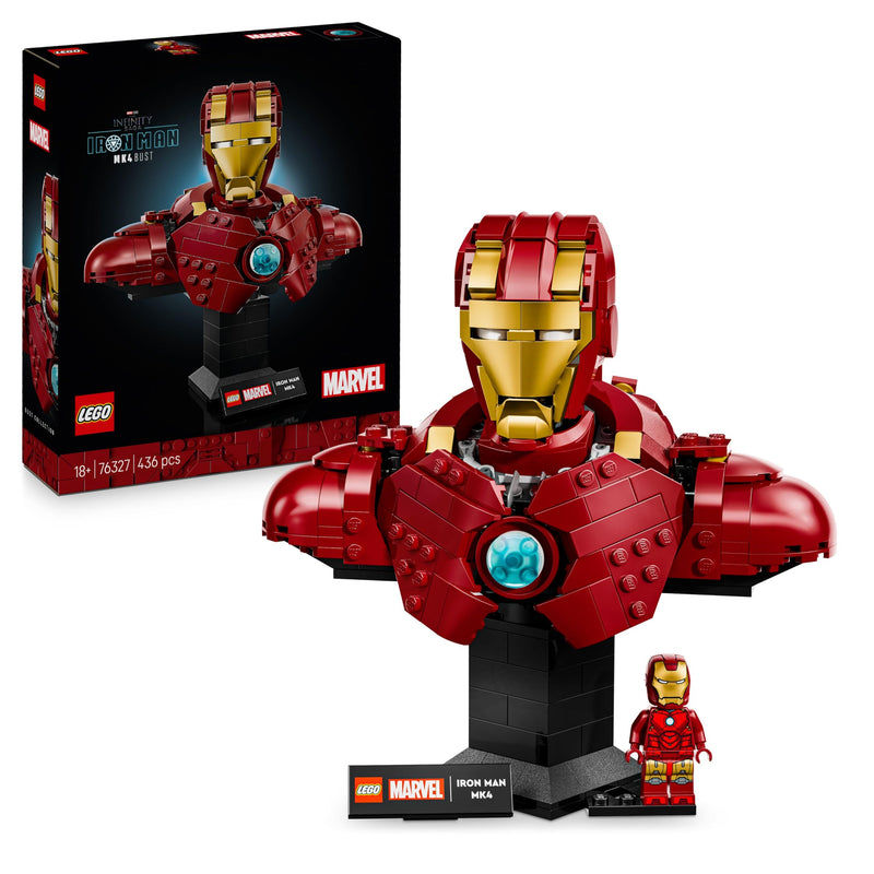 LEGO Marvel 76327 Iron Man MK4 Bust Set for Adults