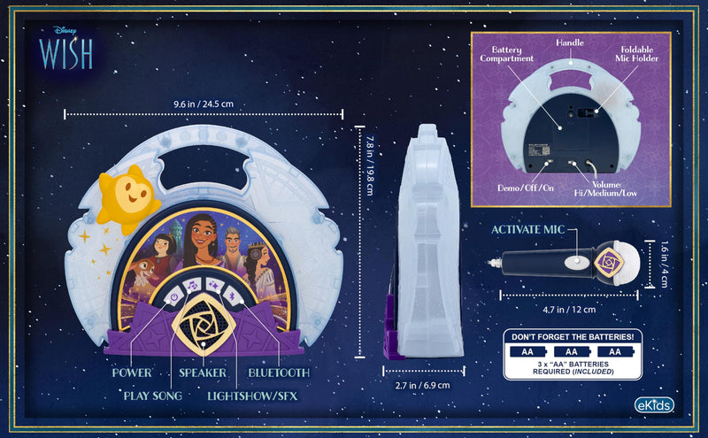 Disney Wish Sing-Along Boombox