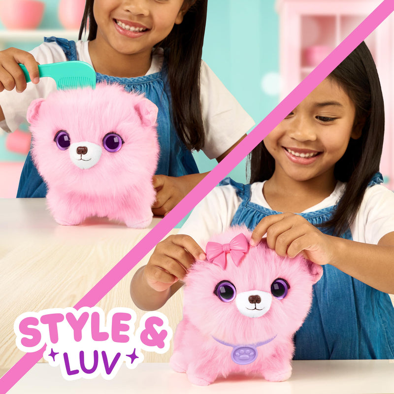 Mystery Plush Pet Scruff in Pink with Grooming Set and Surprise Reveal Assortment