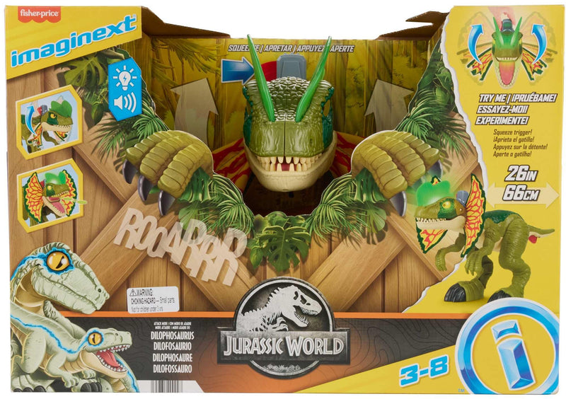 Imaginext Jurassic World Dinosaurs Attack Mode Dilophosaurus