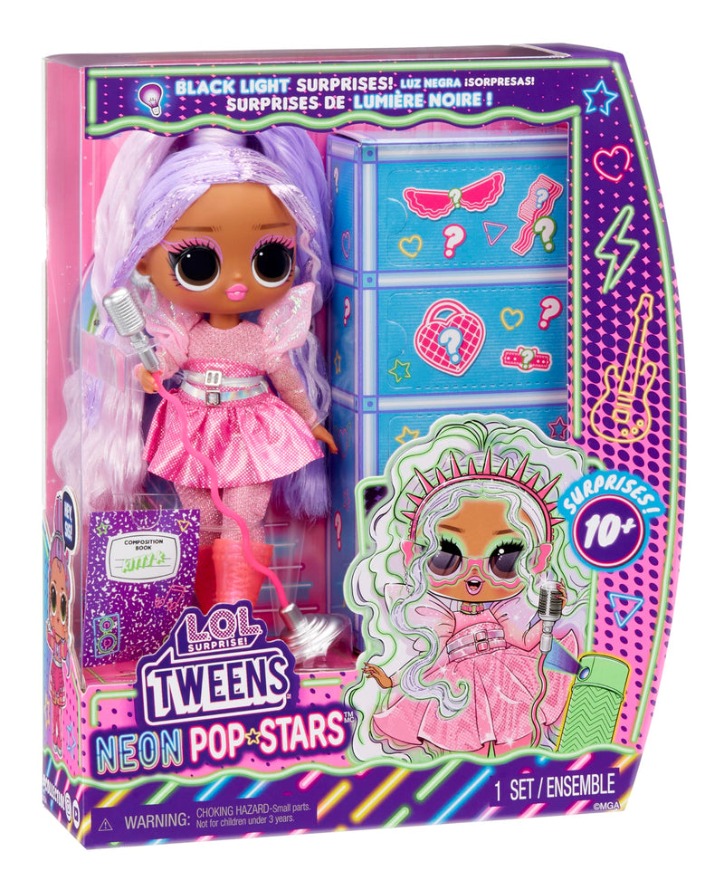 L.O.L. Surprise! Doll Tweens Neon Pop Stars Kitty K