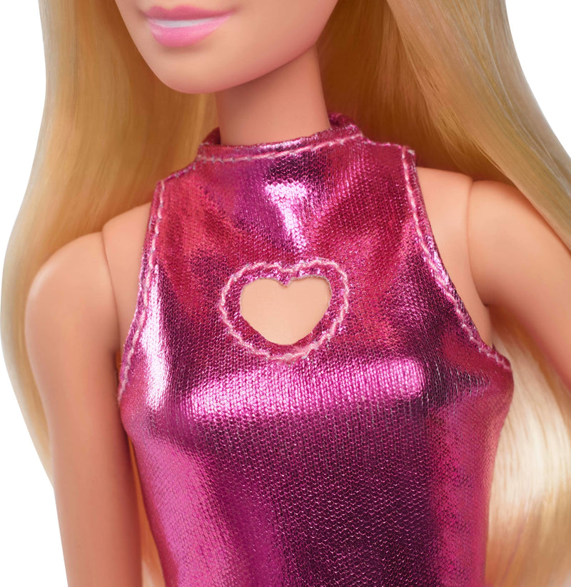 Barbie Doll Fashionistas Barbie Blonde Hair Metallic Pink Minidress 230