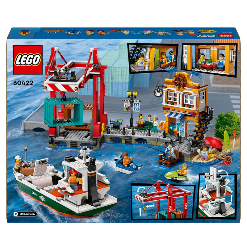 LEGO City 60422 Seaside Harbour with Cargo Ship Set