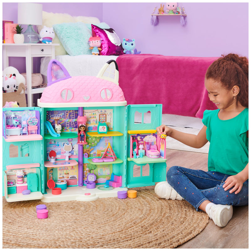 Gabby’s Dollhouse Sweet Dreams Bedroom with Cat Figure and Accessories