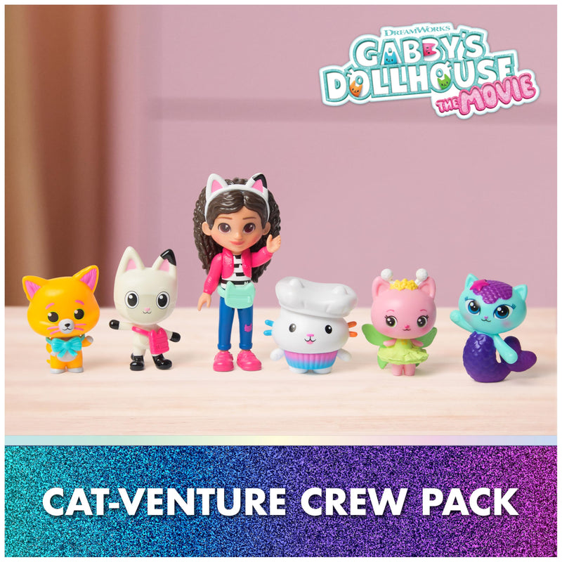 Gabby's Dollhouse: The Movie Cat-venture Crew Figure Pack