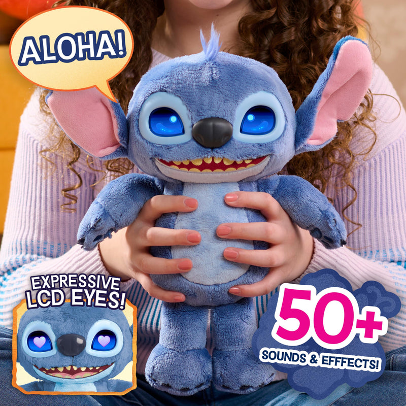 Disney Stitch Many Moods Stitch 35cm Interactive Plush Soft Toy