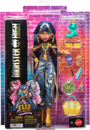 Monster High Cleo De Nile Fashion Doll with Hissette Pet & 7 Accessories