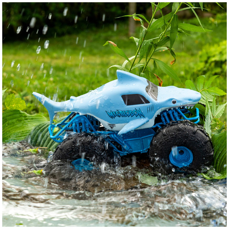 New Monster Jam Megalodon Storm Thrasher 1:15 Remote Control Monster Truck