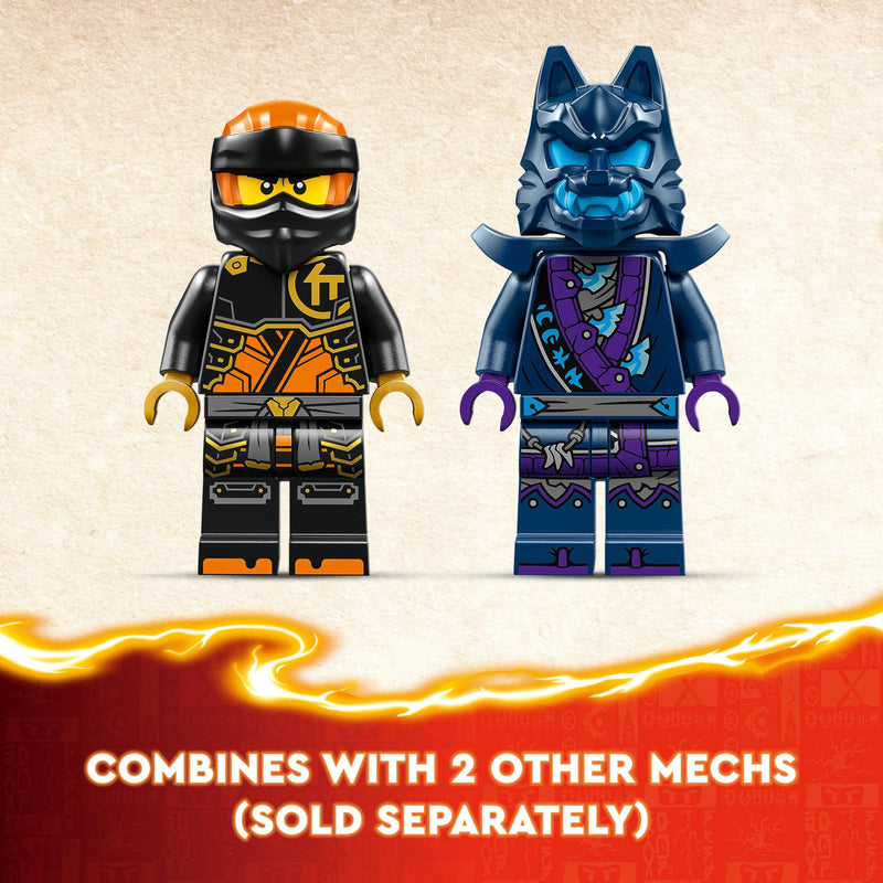 LEGO NINJAGO 71806 Dragons Rising Cole’s Elemental Earth Mech Set