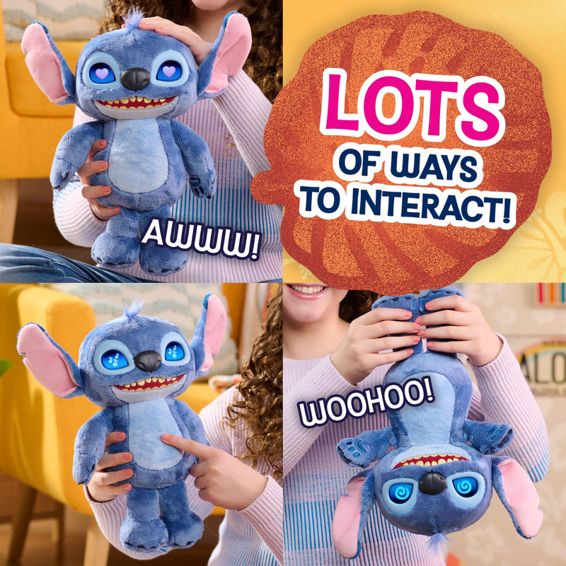 Disney Stitch Many Moods Stitch 35cm Interactive Plush Soft Toy