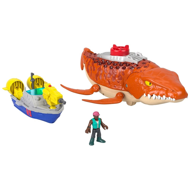 Imaginext Jurassic World Rebirth Playset Aquachomp Chase Mosasaurus