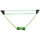 Portable Badminton Set with Net, Rackets and Shuttlecocks