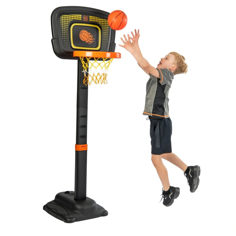 Adjustable Basketball Stand with Ball and Pump