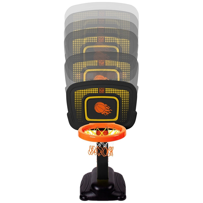 Adjustable Basketball Stand with Ball and Pump