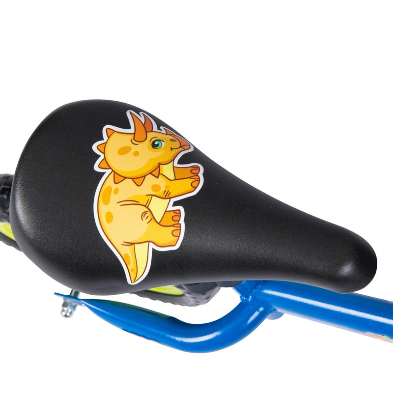 10 Inch Dinosaur Balance Bike Blue