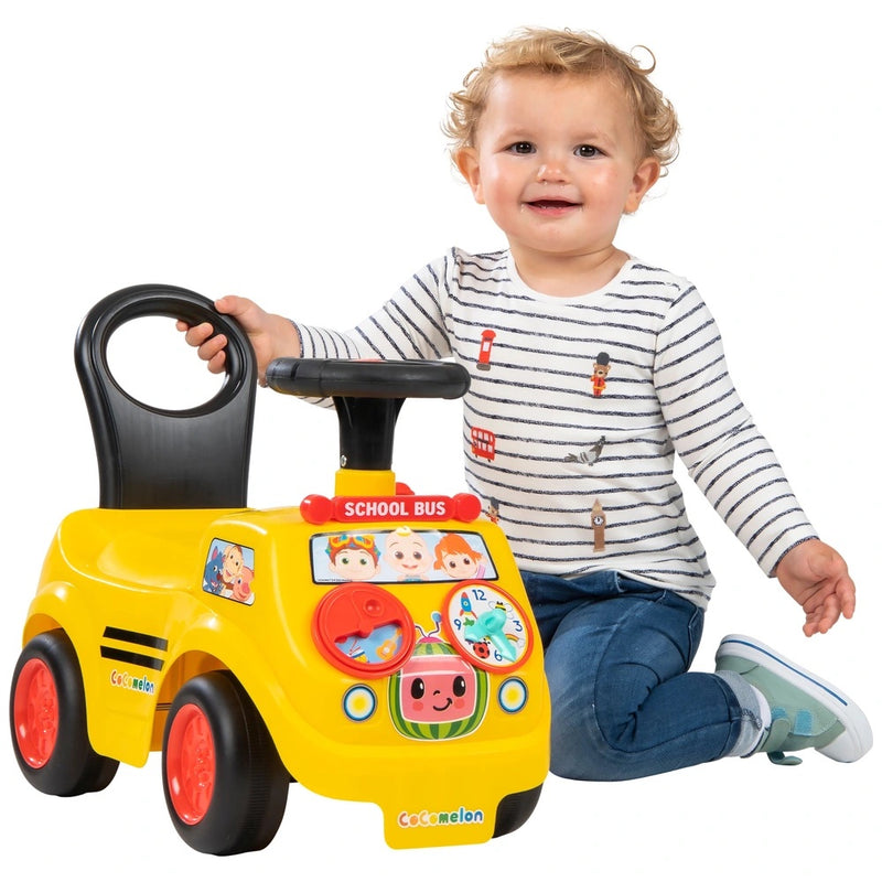 CoComelon Lights and Sounds Activity School Bus Ride-On