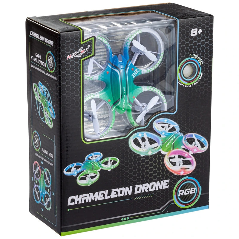 Remote Control Drone with RGB LED Lights and Auto Hover Function