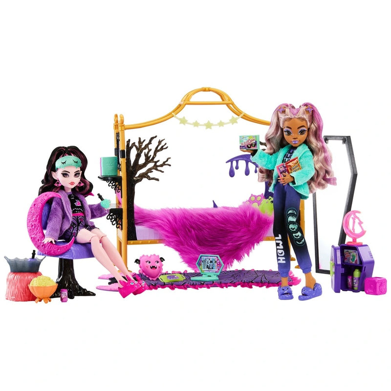 Monster High Playset Creepover Party with Draculaura and Clawdeen Wolf