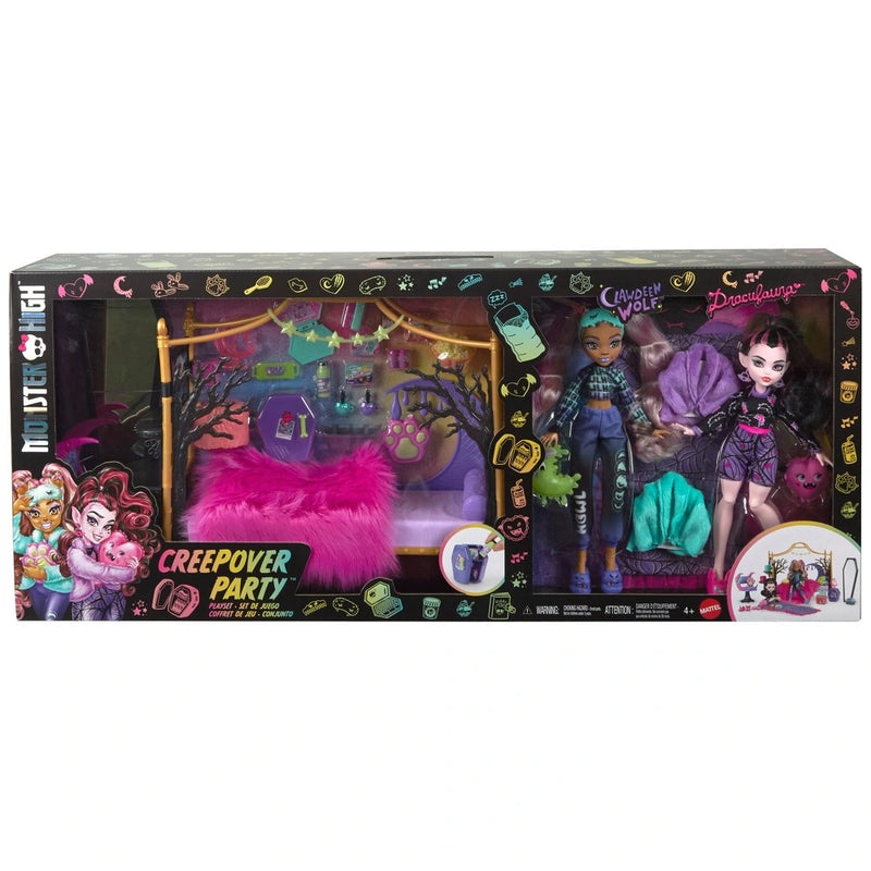 Monster High Playset Creepover Party with Draculaura and Clawdeen Wolf