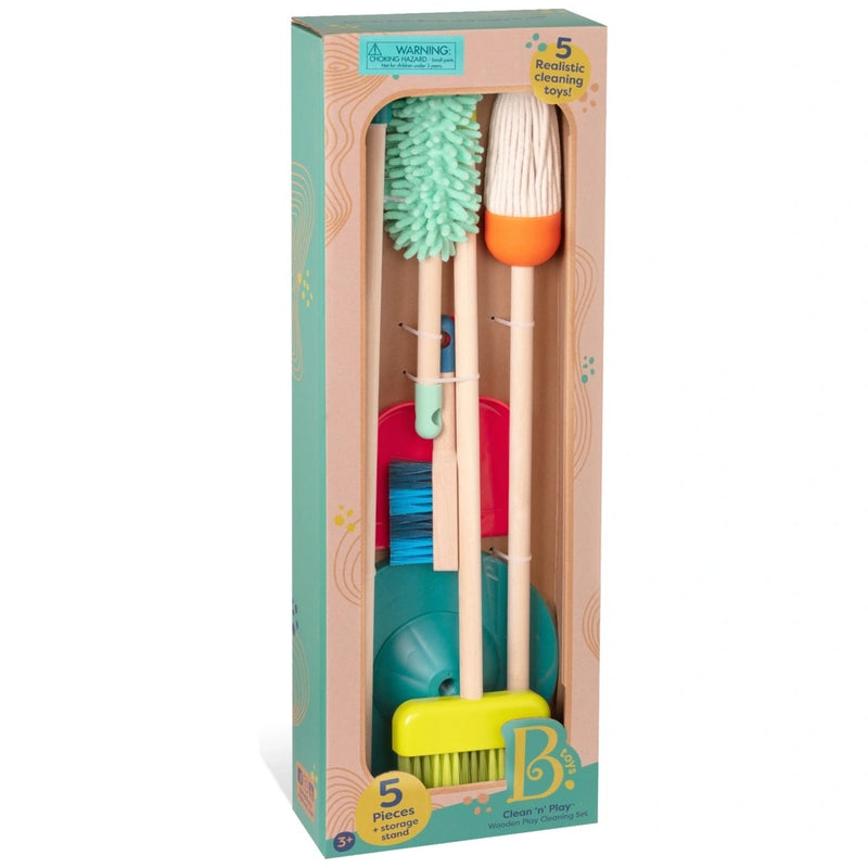 B. Toys Wooden Cleaning Playset