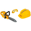 Construction Worker Toy Tool Kit with Chainsaw, Hard Hat and Safety Goggles