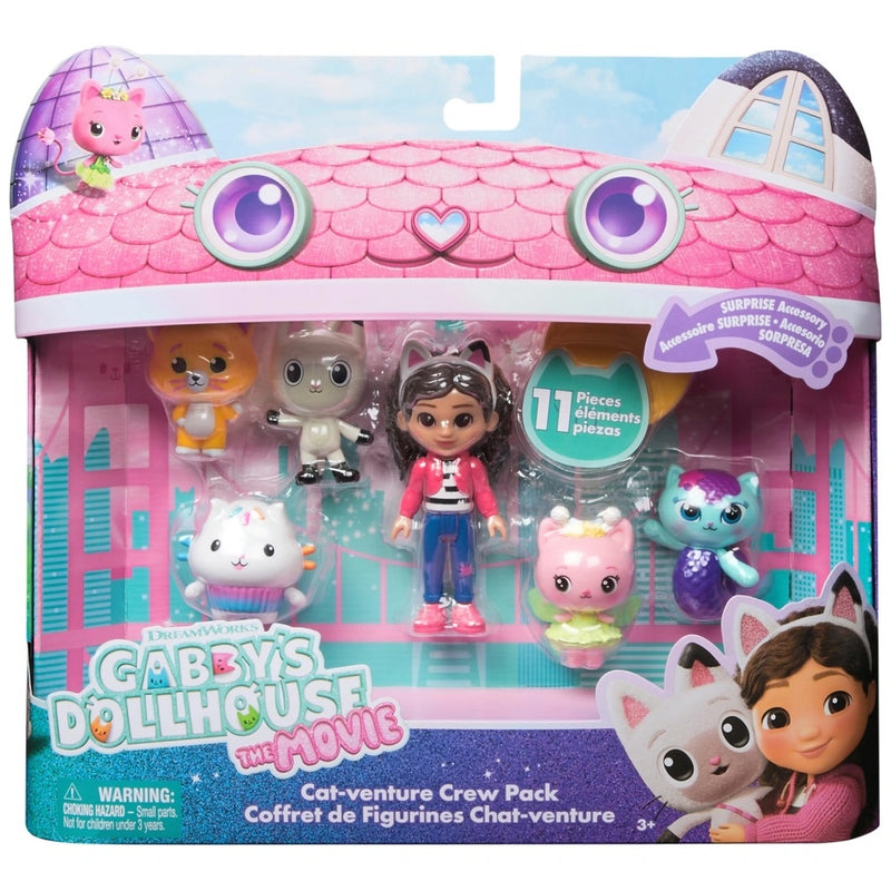 Gabby's Dollhouse: The Movie Cat-venture Crew Figure Pack