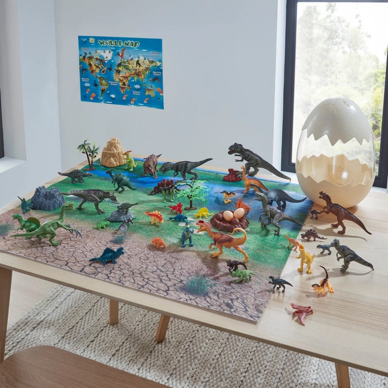 Dinosaur World Dinosaur Egg 50 Piece Figures and Accessories Set