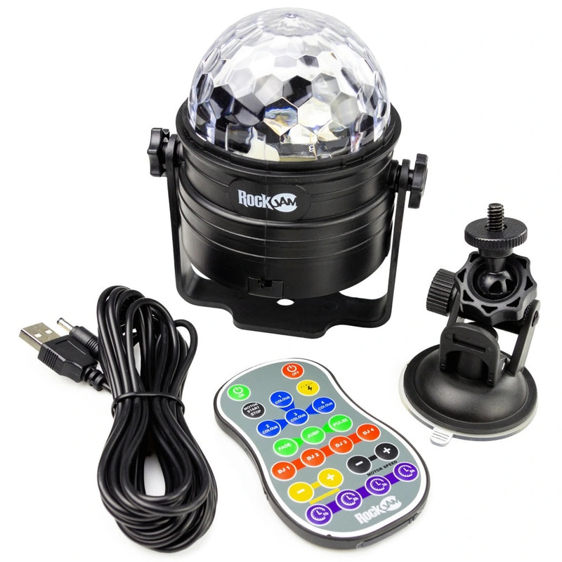 Portable Multi-Colour LED Disco Light with Remote Control