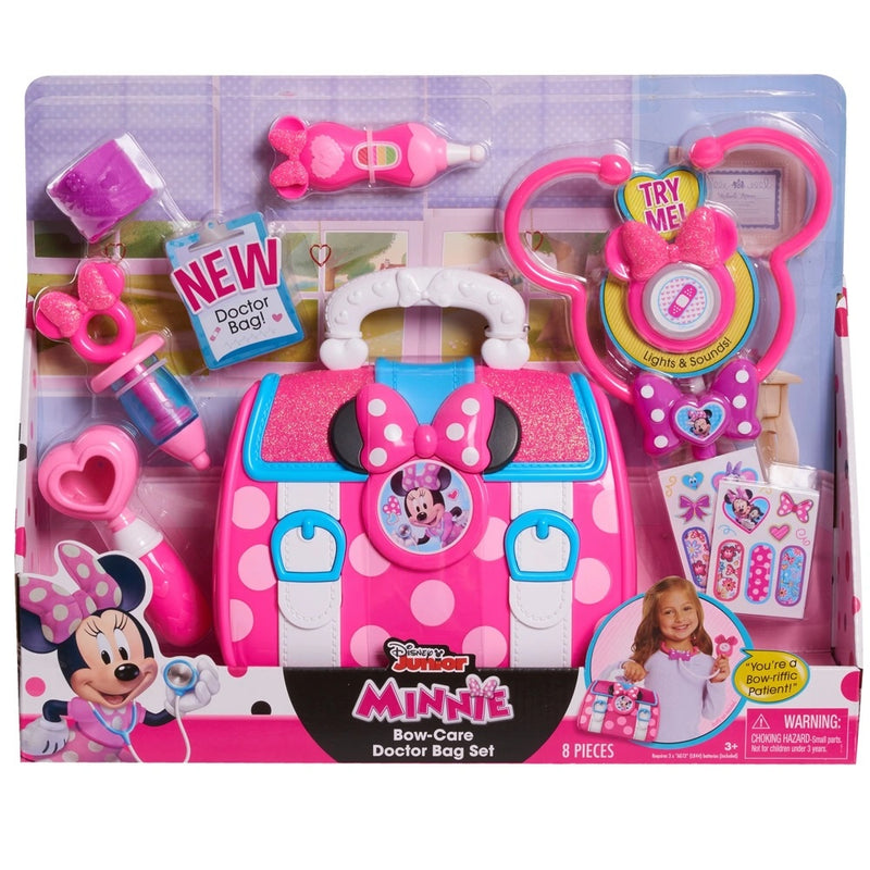 Disney Junior Minnie Mouse Toy Set Bow-Care Doctor Bag