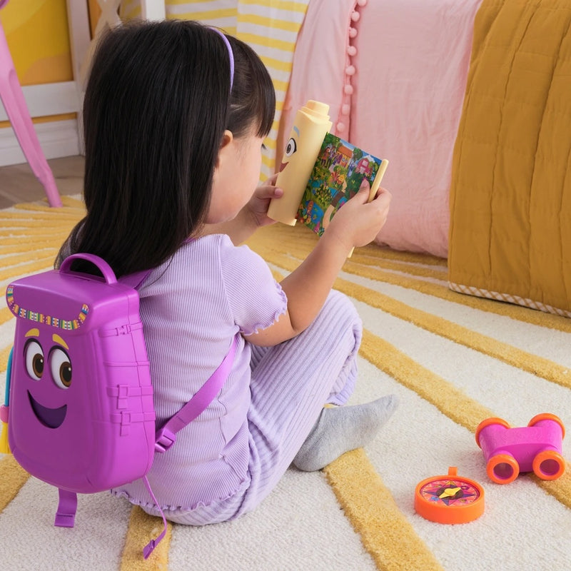 Dora My Adventure Backpack with Map, Binoculars & Compass Toy Set
