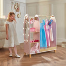 Dimples Wooden Dress Up Rack with Light-Up Mirror