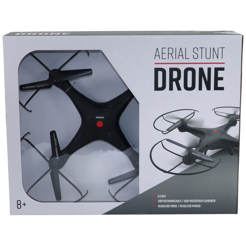 Aerial Stunt Remote Control Drone with 3D Flips and Headless Mode – Black