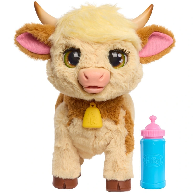 FurReal Plush Toy Interactive Pet Maggie the Feed & Follow Cow