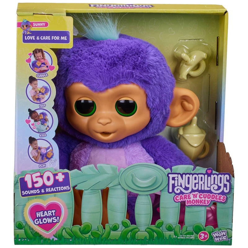 Fingerlings Interactive Pet Care n' Cuddles Baby Monkey