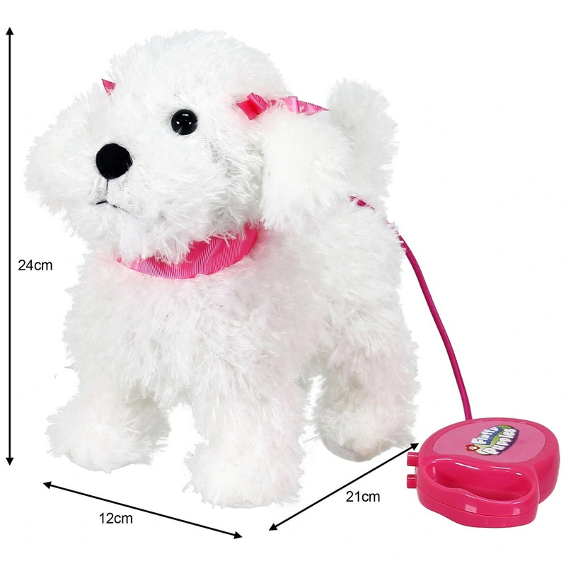 Fluffy Puppies Walking Poodle