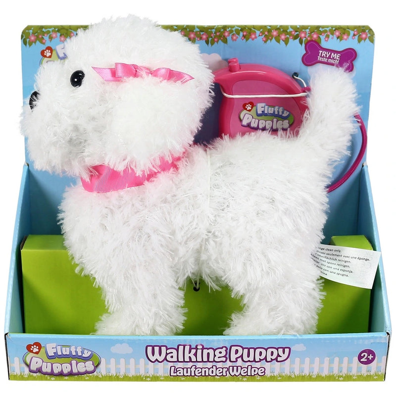 Fluffy Puppies Walking Poodle