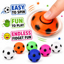 Football Spinner Toys | Assorted Fidget Party Bag Fillers | 6 Pack or 12 Pack