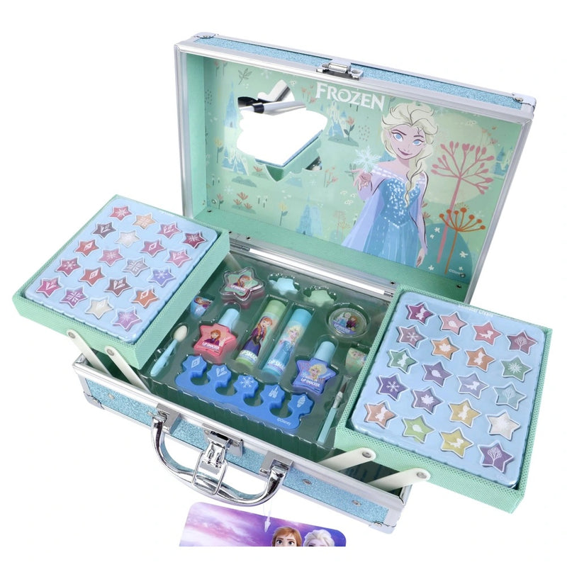 Disney Frozen Make-Up Train Case – Creative Beauty Set with Carry Case