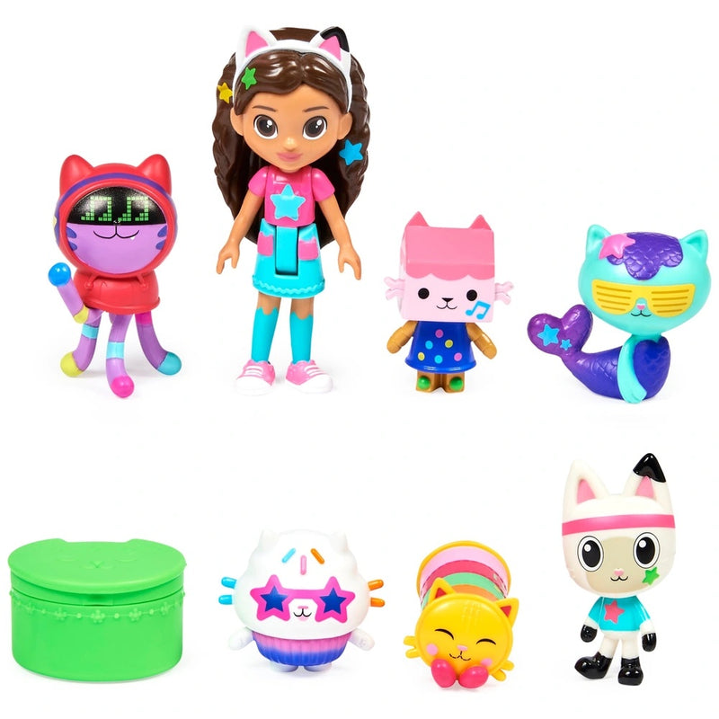 Gabby’s Dollhouse Dance Party Theme Figure Set with a Gabby Doll Figure