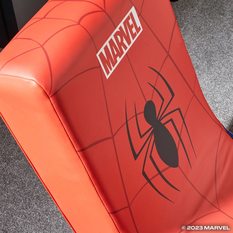 X Rocker Marvel Icon Spider-Man Floor Rocker Gaming Chair