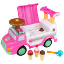 Ice Cream Truck Ride On with Light Up Horn and Sound