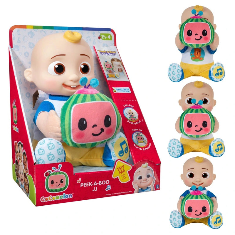 CoComelon Peek-A-Boo JJ Plush with Phrases and Sounds