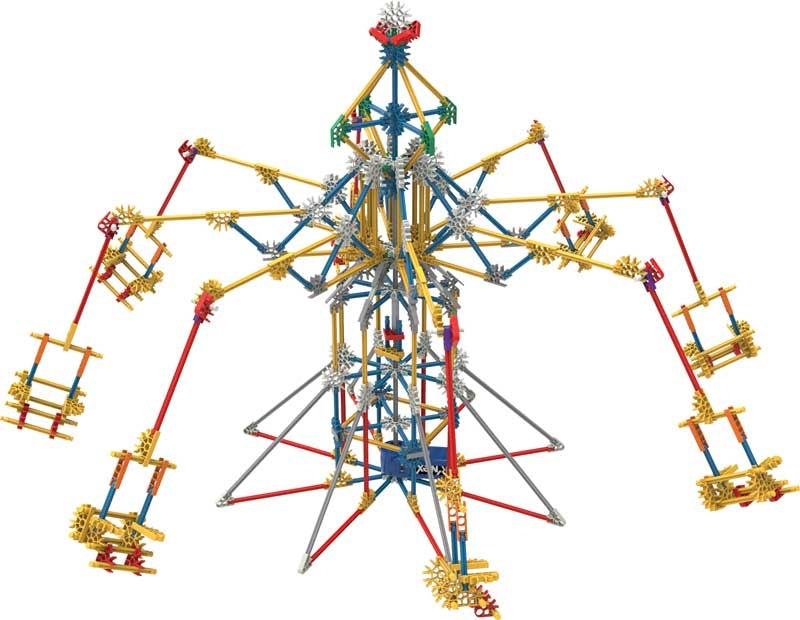 3-in-1 Thrill Rides Amusement Park Building Set – 70 Model Ideas, 705 Pieces