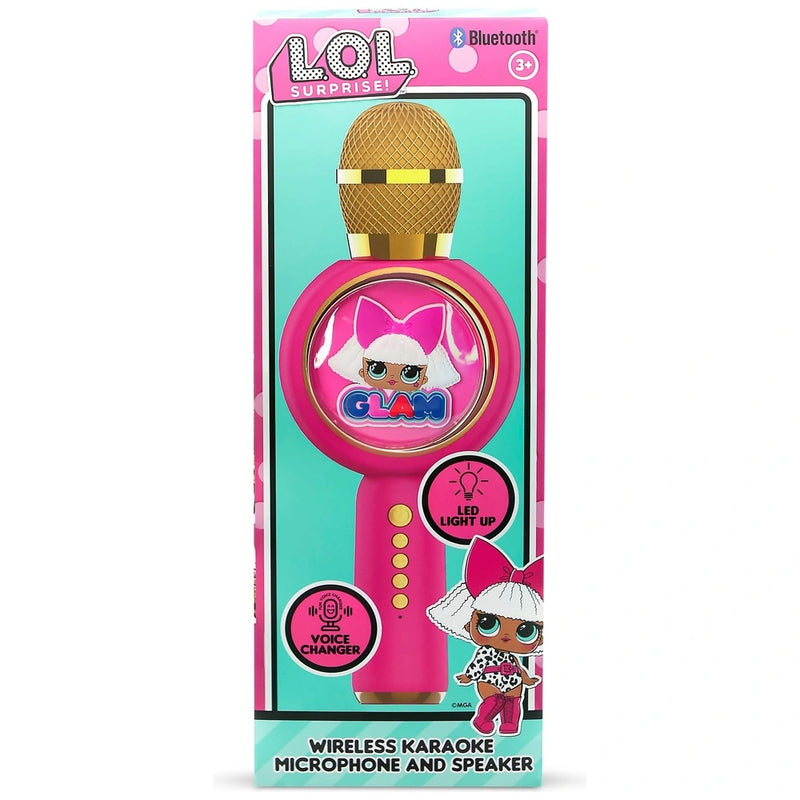 LOL Surprise! Wireless Bluetooth Karaoke Microphone and Speaker