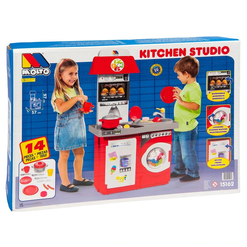 Deluxe Kitchen Playset with 14 Accessories – Imaginative Role-Play Fun