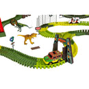 Jurassic Park Adventure Track Playset: Dino Racing Fun with Volcano & Light-Up Gate!