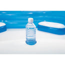 Square Family Inflatable Lounge Pool – 4 Seats, Backrests & Drink Holders