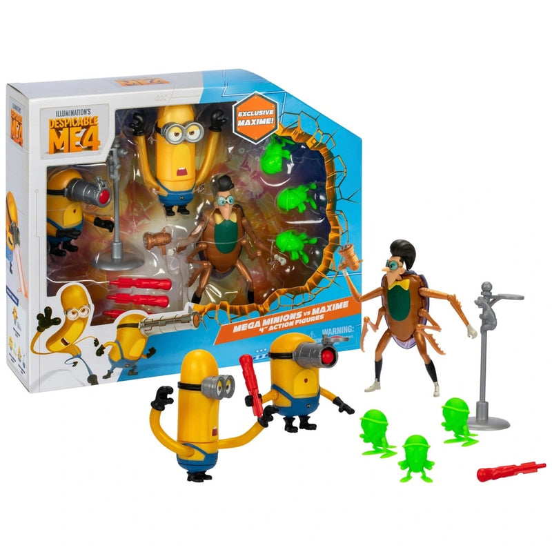 Despicable Me 4 Mega Minions Vs Maxime Figures Pack